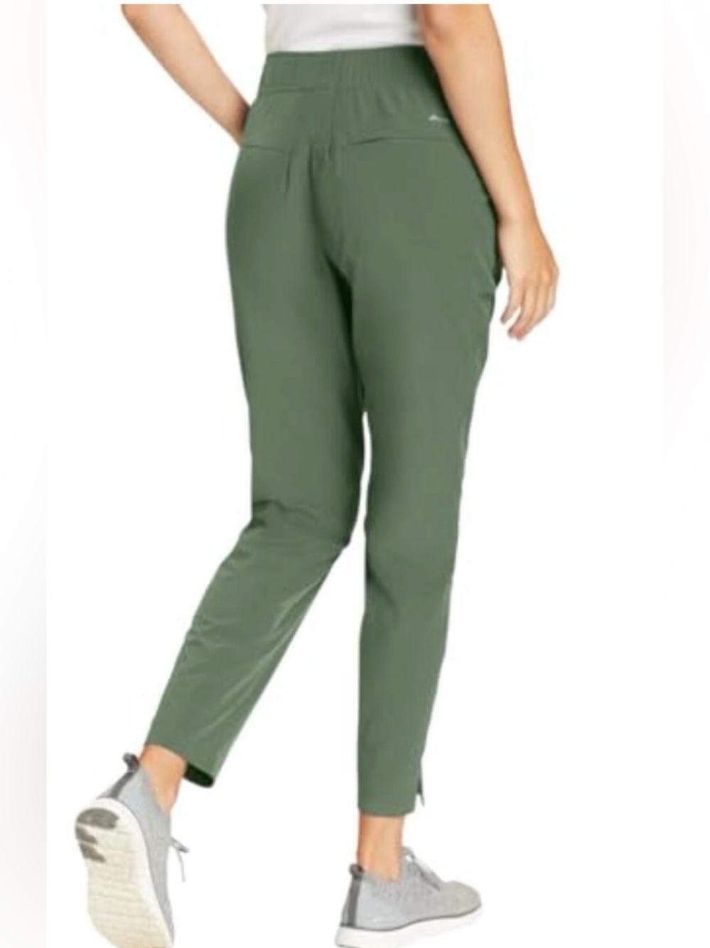 NWT women’s Eddie Bauer traveler ankle pants color green size Large item 1669563 - Picture 9 of 15